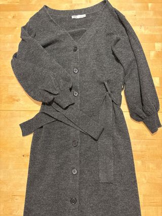 Vestido cárdigan Zara Talla S