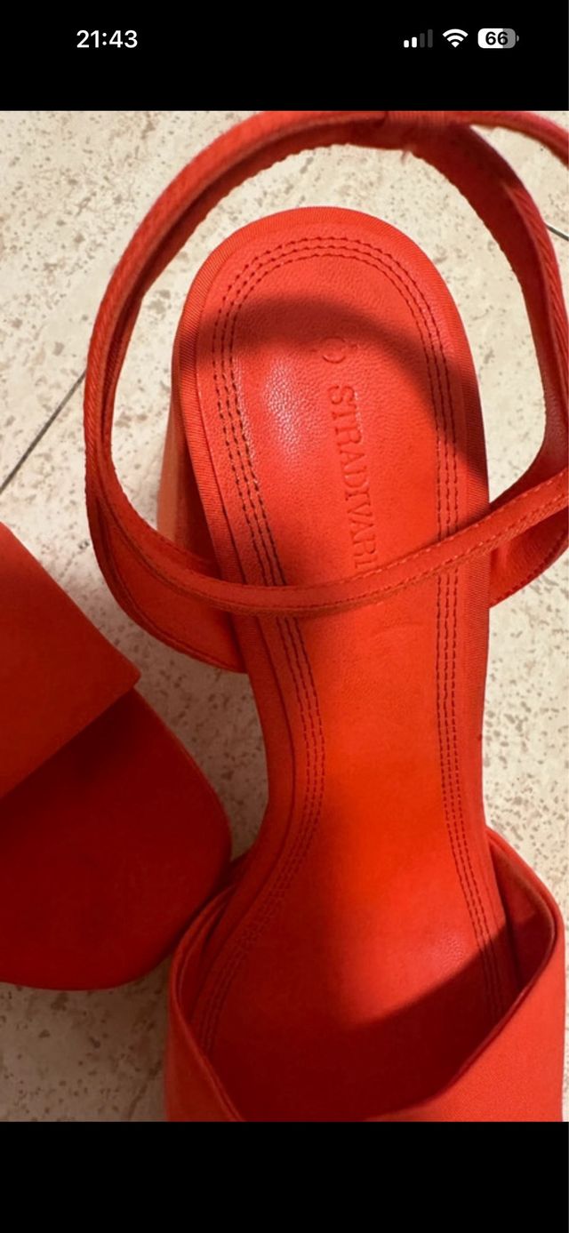 Tacones rojos plataforma