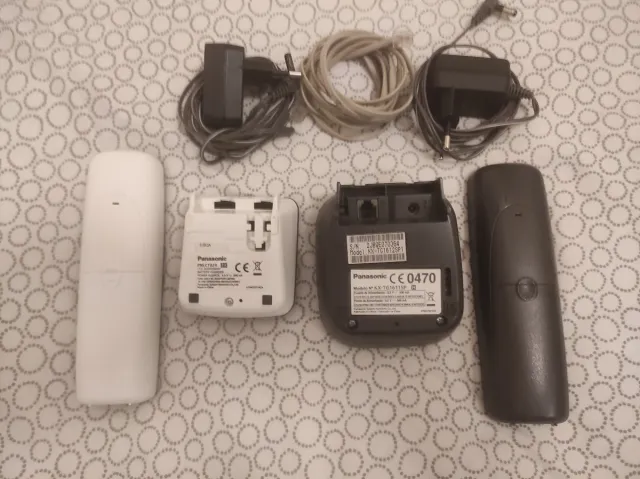 2 Teléfonos Inalámbricos Panasonic Negros