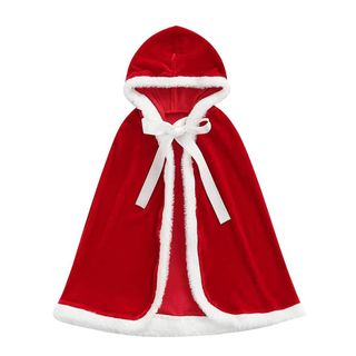 Capa Terciopelo Navideña Premium Roja 120cm