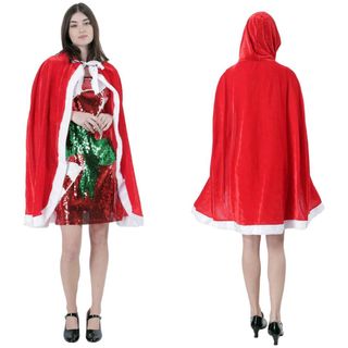 Capa Terciopelo Navideña Premium Roja 120cm