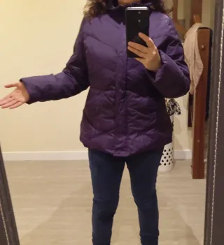 Plumífero mujer morado