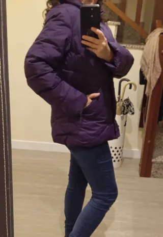 Plumífero mujer morado