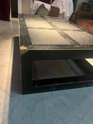 Mesa de centro olmo macizo - A restaurar