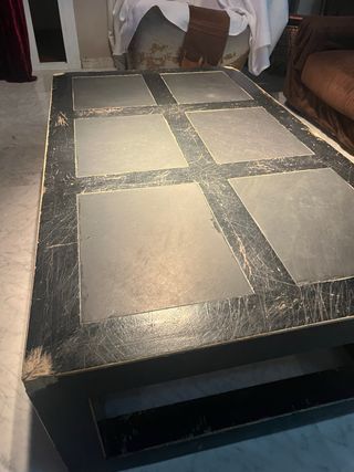 Mesa de centro olmo macizo - A restaurar