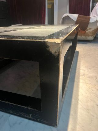 Mesa de centro olmo macizo - A restaurar