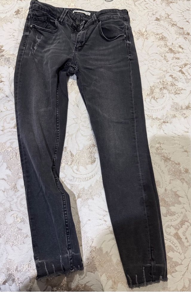 Pantalón Zara 1975 Denim Negro Talla S