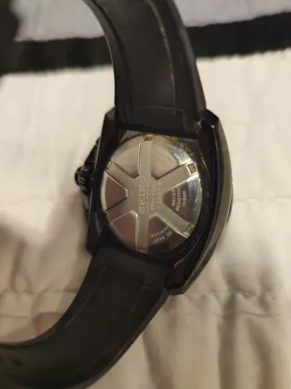 Reloj Seiko Velatura Cronógrafo Negro Amarillo