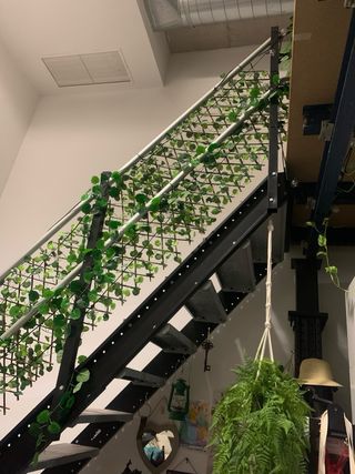 Escalera metálica industrial