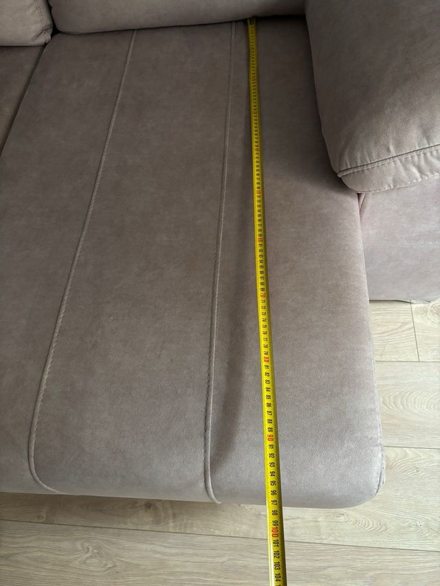 Sofá 3-4 plazas beige tela