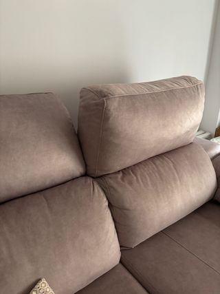 Sofá 3-4 plazas beige tela