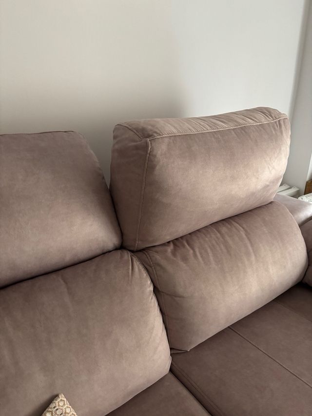 Sofá 3-4 plazas beige tela