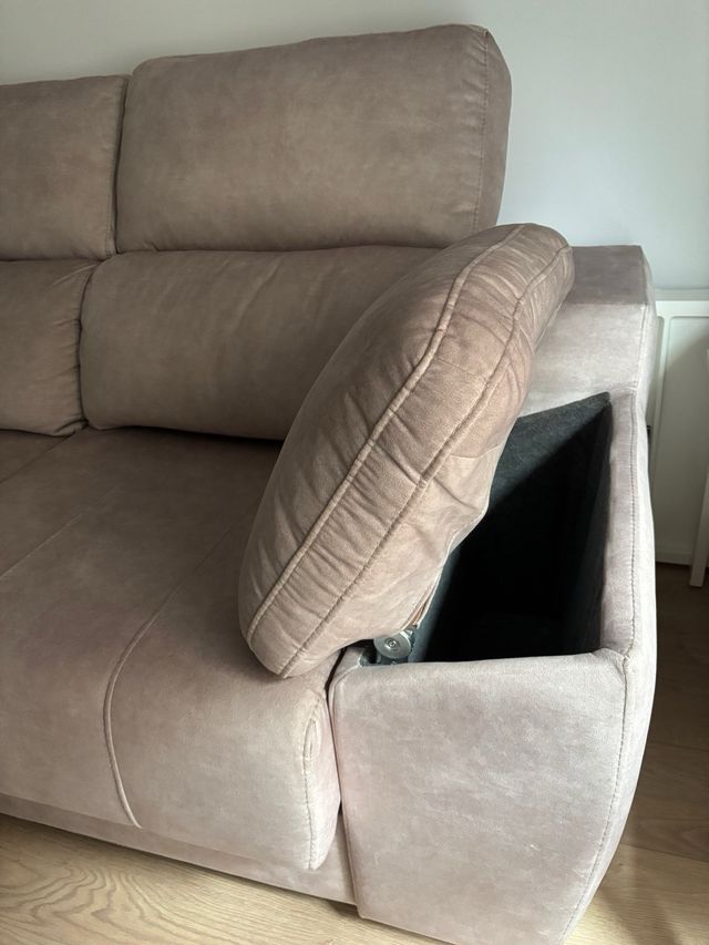 Sofá 3-4 plazas beige tela