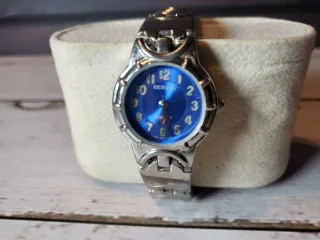 Reloj Geneva Mujer Azul y Plateado