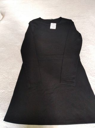 Vestito maglina maniche lunghe nero