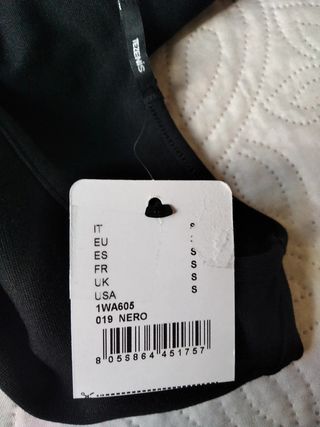 Vestito maglina maniche lunghe nero