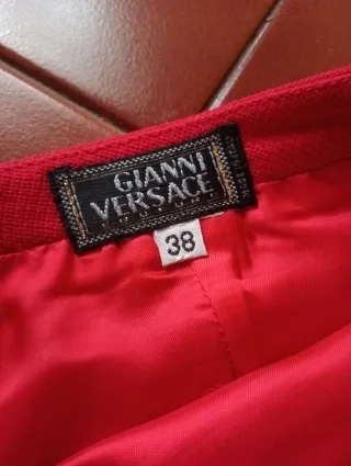Minigonna vintage Gianni Versace rossa