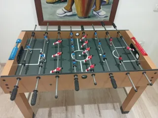Futbolín de madera