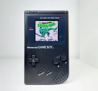 Gameboy Classic DMG Nero con schermo IPS Q5 Nuovo
