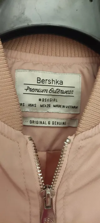 Bomber rosa palo Bershka