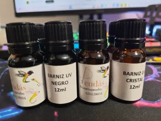 Barnices UV para montaje de moscas