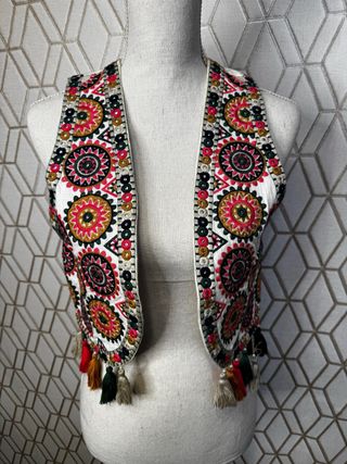 Chaleco Boho Multicolor Bordado