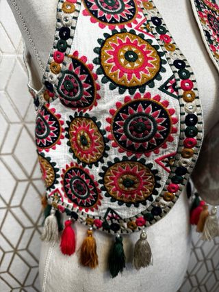 Chaleco Boho Multicolor Bordado