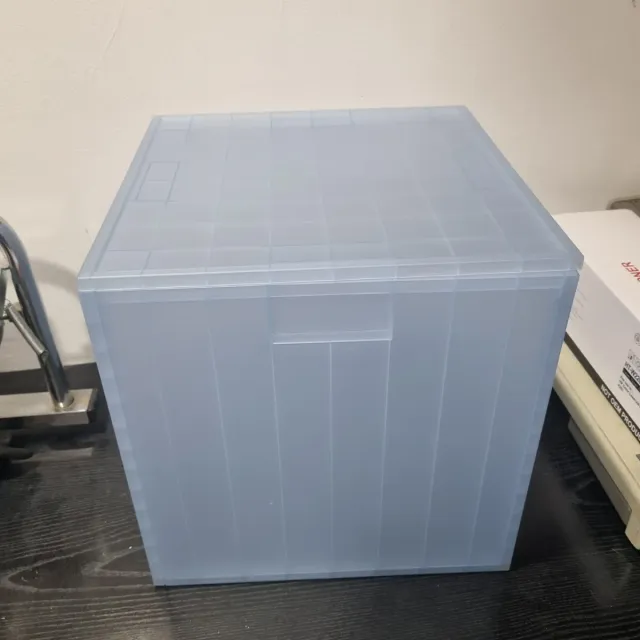 Caja almacenaje traslucida IKEA