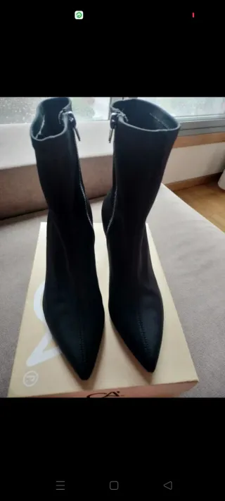 Botines Pull&Bear Negros Tacón