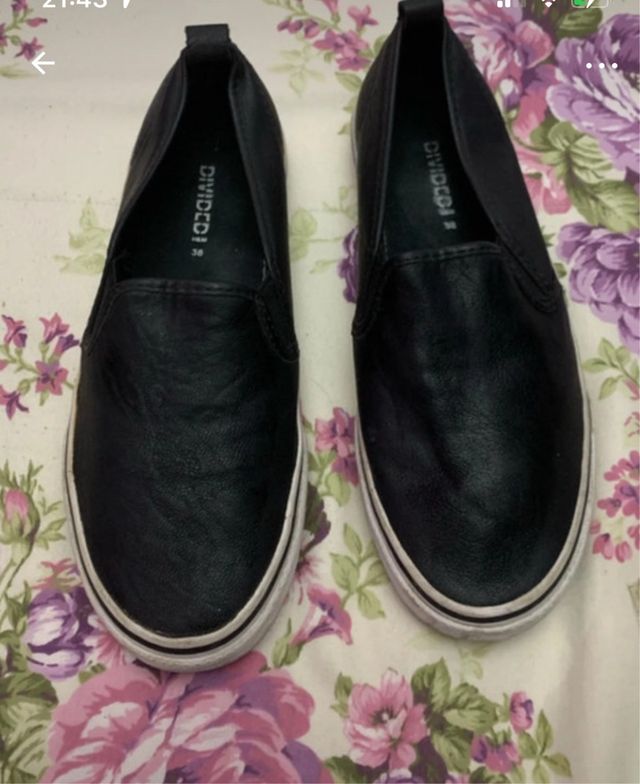 Zapatos planos mujer Divided negros