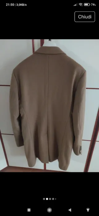 Cappotto uomo cammello