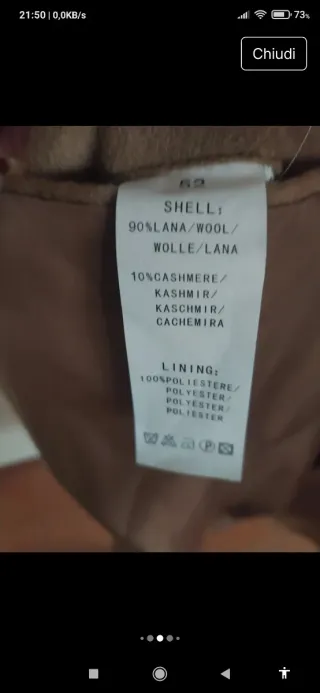 Cappotto uomo cammello