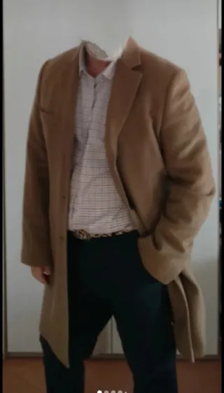 Cappotto uomo cammello