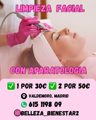 Limpieza facial profunda con aparatologia