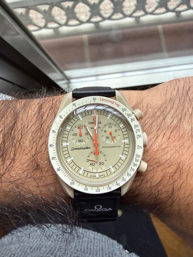 Omega Speedmaster 'Moonwatch' Beige