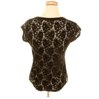 Talla S - Camiseta Zara tipo encaje