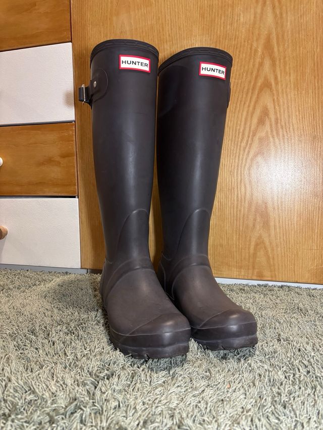 Botas de agua Hunter marrones