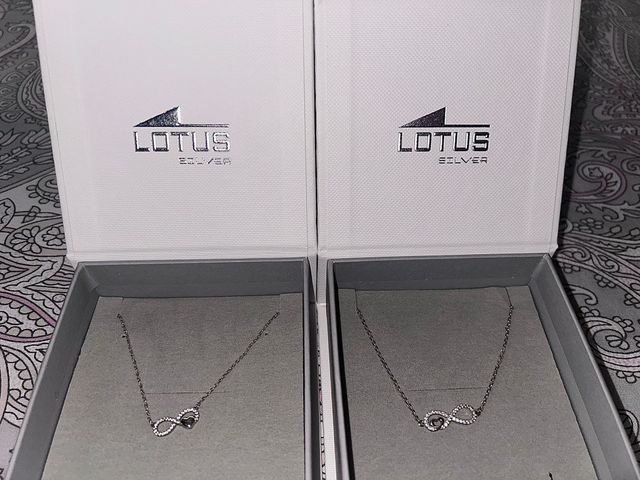 Collar Lotus Infinito Corazón Plata