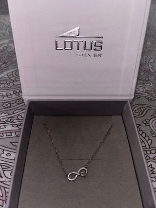 Collar Lotus Infinito Corazón Plata