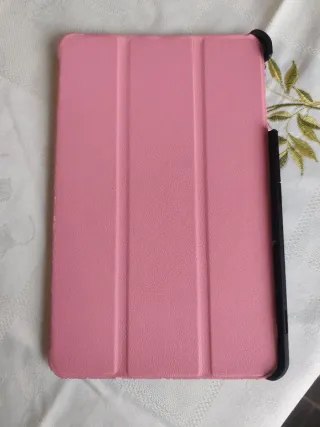 Capa com Teclado Samsung Galaxy Tab E Rosa