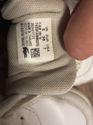 Zapatos Lacoste Mujer Blancos Logo