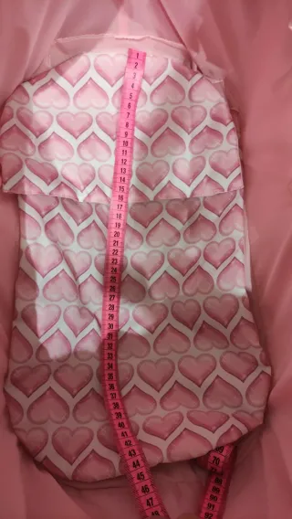 Cuna Moisés para Muñeca rosa