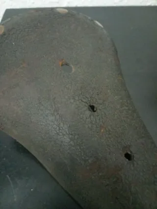 Sillín de cuero para bicicleta