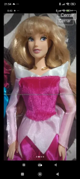 Muñeca Aurora La Bella Durmiente