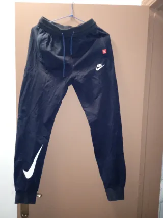 Pantalón Chándal Nike Talla S Negro/Azul