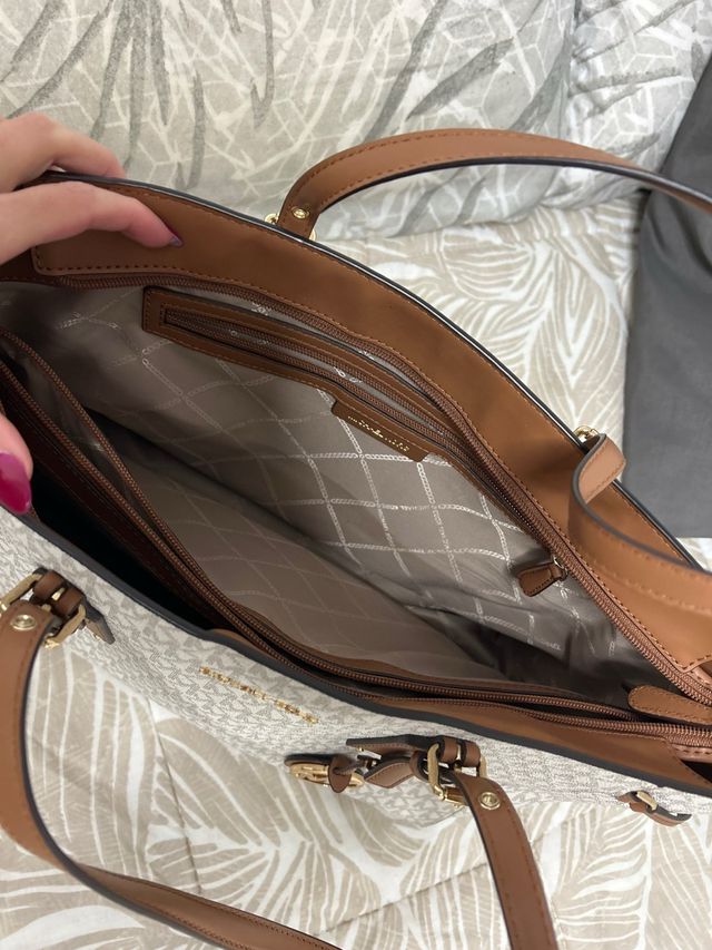 Bolso Michael Kors Original Beige y Marrón