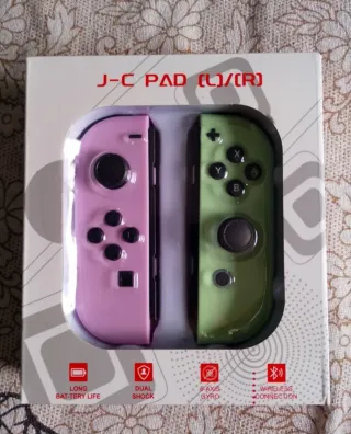Mandos Joycon Nintendo Switch Rosa y Verde