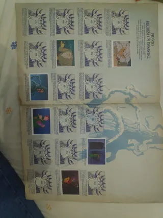 Álbum Dragones y Mazmorras con 97 cromos