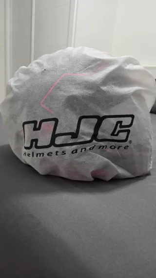 Casco HJC Negro y Rosa