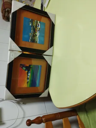 2 Cuadros Decorativos Monforte de Lemos Abstractos